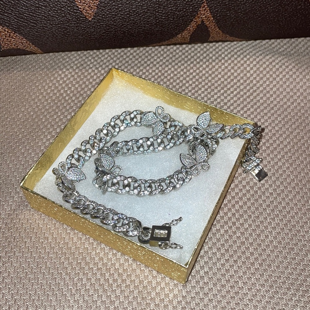 Butterfly Cuban Link Choker